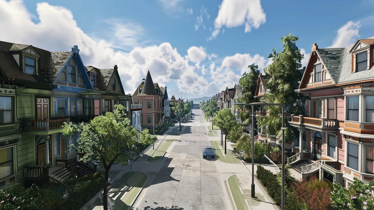 homes with streets and best view no text no lettering